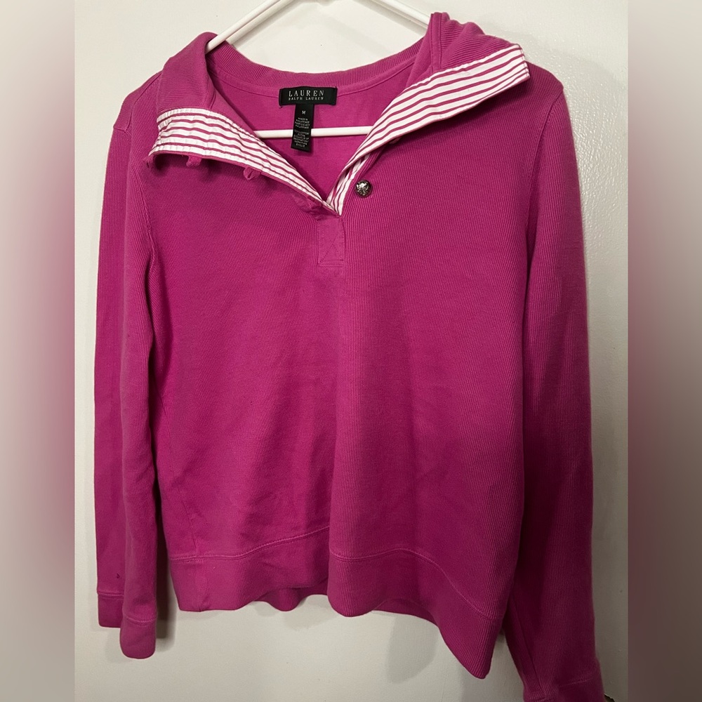 Vintage | Ralph Lauren Pink Pullover | Sz M